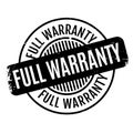 Full Warranty rubber stamp