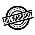 Full Warranty rubber stamp