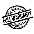 Full Warranty rubber stamp