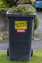 Waste container on street