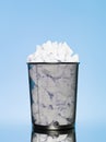 Full wastebasket Royalty Free Stock Photo