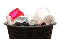 Full wastebasket Royalty Free Stock Photo