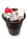 Full wastebasket Royalty Free Stock Photo