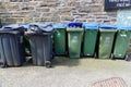 Full wheelie bins on Scottish island