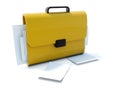 Full yellow bag Royalty Free Stock Photo