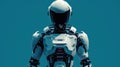fullbody android implementing multifactor authentication, digital security, sleek design