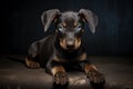 Fullbody Doberman Pinscher Puppy