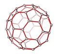 Fullerene C60 molecular structure