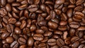 Fullframe shot of fresh roastend coffee beans zoom in Royalty Free Stock Photo