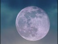 Fulll moon in clouds Royalty Free Stock Photo