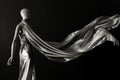 fulllength view of mannequin with silk scarf flowing to the side Royalty Free Stock Photo