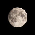 Fullmoon from europe isloated on black background Royalty Free Stock Photo