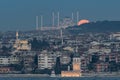 Fullmoon rise over Istanbul, Turkiye