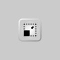 fullscreen exit pixel art icon design. Button style circle shape isolated on white background. Vector illustration EPS