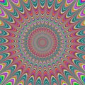 Fullscreen generated symmetrical psychedelic flower Royalty Free Stock Photo