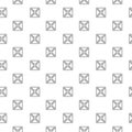 Fullscreen icon seamless pattern on white
