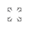 Fullscreen outline icon