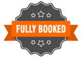 fully booked label. fully booked isolated seal. sticker. sign Royalty Free Stock Photo