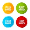 Fully booked star label Royalty Free Stock Photo