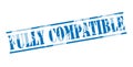 Fully compatible blue stamp Royalty Free Stock Photo