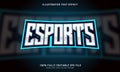 Editable text effect e-sports gaming title style