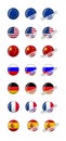 Fully Editable World Flag Badges