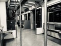 Fully empty S Bahn train in Germany during Corona Virus lockdown