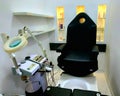 Fully equipped room for pedicure in beauty studio