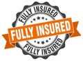 fully insured seal. stamp Royalty Free Stock Photo