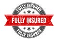 fully insured stamp Royalty Free Stock Photo