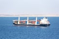 Fully loaded, cargo container ship \
