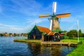 Fully Operational Historic Dutch Windmill in Zaanse Schans