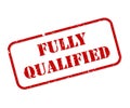 Fully Qualified Rubber Stamp Vector Royalty Free Stock Photo