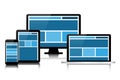 Fully responsive web design in modern electronic devices