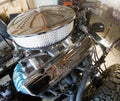 Fully Restored V8 Engine on Chassis