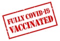 Fully vaccinated stamp