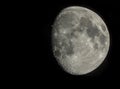 Zoomed in photo of the moon