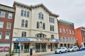 Fulton Theatre building at 12-14 North Prince St in Lancaster, PA Royalty Free Stock Photo