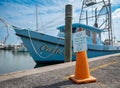 FULTON, TX - 14 FEB 2023: Parking Sign at the marina