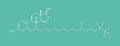 Fulvestrant cancer drug molecule selective estrogen receptor degrader, SERD. Skeletal formula.