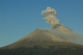 Fumarole coming out of the volcano Popocatepetl crater