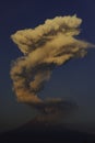 fumarole coming out of the volcano Popocatepetl crater