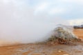 Fumarole in the geothermal area Hverir, Iceland Royalty Free Stock Photo