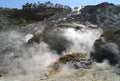 Fumarole inside active vulcano Solfatara