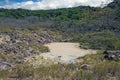 Fumarolic lagoon in Rincon de la Vieja volcano conservation area Royalty Free Stock Photo