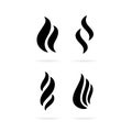 Fume smoke vector icon