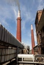 Fumes channel - coal power station, Poland Royalty Free Stock Photo