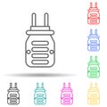 fumigator multi color style icon. Simple thin line, outline vector of pest control and insect icons for ui and ux, website or Royalty Free Stock Photo