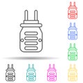 fumigator multi color style icon. Simple thin line, outline vector of pest control and insect icons for ui and ux, website or