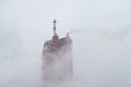 Fuming chimney of a metallurgical factory